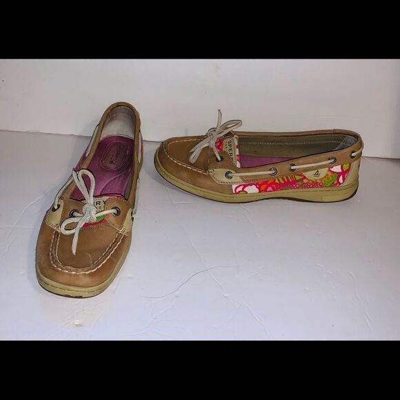 Sperry angelfish floral boat shoes size 8.5 - Picture 2 of 6